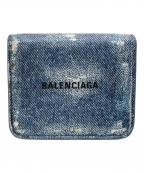 BALENCIAGAバレンシアガ）の古着「2AAFY CASH FLAP Wallet/2AAFYキャッシュフラップウォレット」｜インディゴ