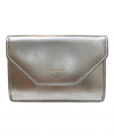 中古・古着通販】BALENCIAGA (バレンシアガ) 3つ折り財布 シルバー