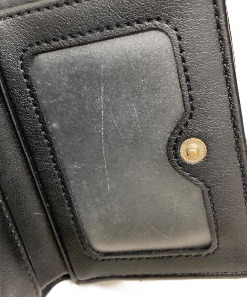 Vivienne Westwood（ヴィヴィアンウエストウッド）Vivienne Westwood (ヴィヴィアンウエストウッド) EMBROIDERED ORB SMALL FRAME WALLET/エンブロイダードORBスモールフレームウォレット ブラックの古着・服飾アイテム