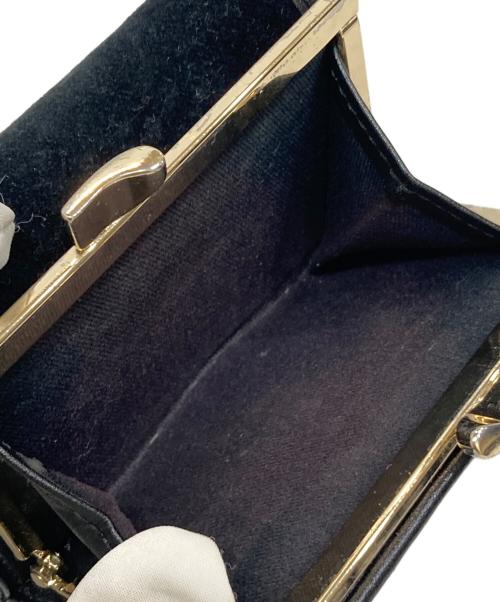 Vivienne Westwood（ヴィヴィアンウエストウッド）Vivienne Westwood (ヴィヴィアンウエストウッド) EMBROIDERED ORB SMALL FRAME WALLET/エンブロイダードORBスモールフレームウォレット ブラックの古着・服飾アイテム