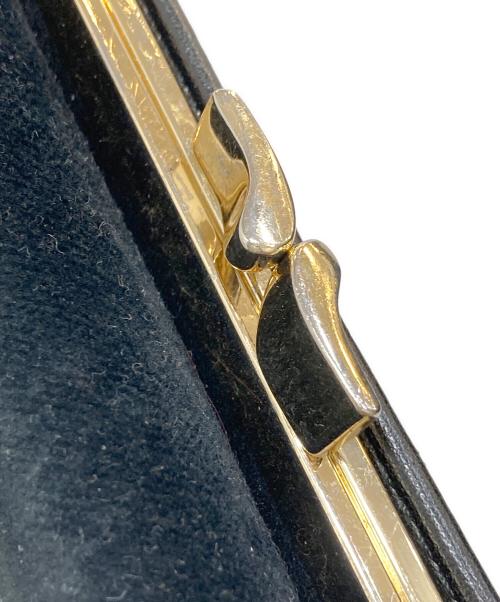 Vivienne Westwood（ヴィヴィアンウエストウッド）Vivienne Westwood (ヴィヴィアンウエストウッド) EMBROIDERED ORB SMALL FRAME WALLET/エンブロイダードORBスモールフレームウォレット ブラックの古着・服飾アイテム