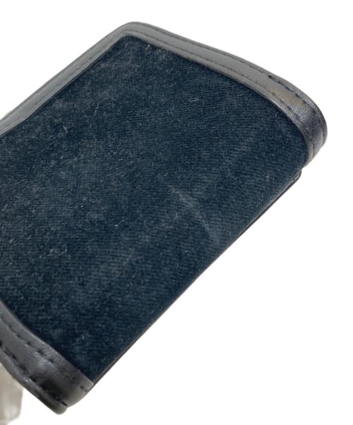 Vivienne Westwood（ヴィヴィアンウエストウッド）Vivienne Westwood (ヴィヴィアンウエストウッド) EMBROIDERED ORB SMALL FRAME WALLET/エンブロイダードORBスモールフレームウォレット ブラックの古着・服飾アイテム