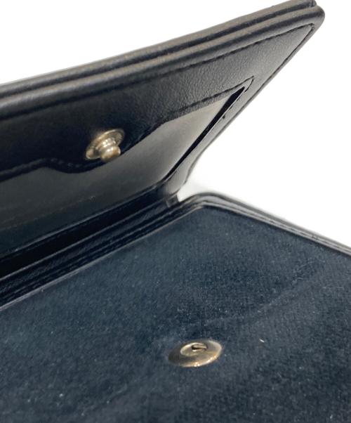 Vivienne Westwood（ヴィヴィアンウエストウッド）Vivienne Westwood (ヴィヴィアンウエストウッド) EMBROIDERED ORB SMALL FRAME WALLET/エンブロイダードORBスモールフレームウォレット ブラックの古着・服飾アイテム