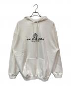 BALENCIAGAバレンシアガ）の古着「BB PARIS Hoodie/BBパリフーディー」｜ホワイト