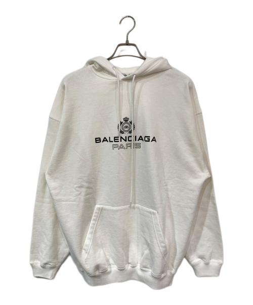 BALENCIAGA（バレンシアガ）BALENCIAGA (バレンシアガ) BB PARIS Hoodie/BBパリフーディー ホワイト サイズ:SIZE XSの古着・服飾アイテム