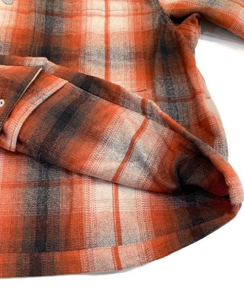 LEVI'S（リーバイス）LEVI'S (リーバイス) オンブレチェック ウール シャツジャケット レッド サイズ:Lの古着・服飾アイテム