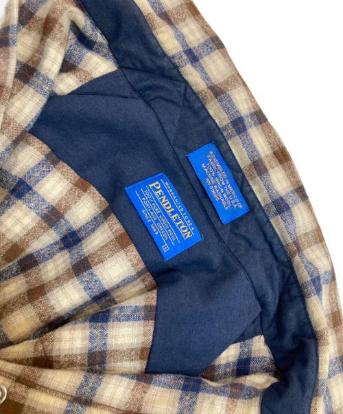 PENDLETON（ペンドルトン）PENDLETON (ペンドルトン) ウエスタンチェックシャツ ベージュ サイズ:Sの古着・服飾アイテム
