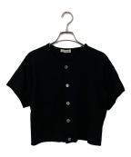 COMME des GARCONSコムデギャルソン）の古着「半袖ニット」｜ブラック