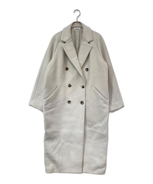 EVERYDAY I LIKE.（エヴリデイ アイ ライク）EVERYDAY I LIKE. (エヴリデイ アイ ライク) ロングダブルコート ホワイト サイズ:-の古着・服飾アイテム