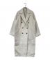 EVERYDAY I LIKE.（エヴリデイ アイ ライク）の古着「ロングダブルコート」｜ホワイト