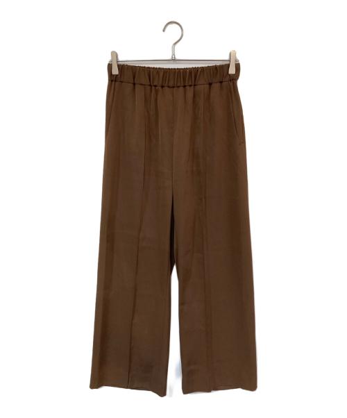 MUSE de Deuxieme Classe（ミューズ ドゥーズィエム クラス）MUSE de Deuxieme Classe (ミューズ ドゥーズィエム クラス) COL PIERROT センタープレスパンツ ブラウン サイズ:38の古着・服飾アイテム