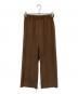MUSE de Deuxieme Classe（ミューズ ドゥーズィエム クラス）の古着「COL PIERROT センタープレスパンツ」｜ブラウン