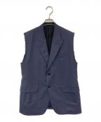 BOWTEバウト）の古着「POPLIN SLEEVELESS ジャケット ベスト」｜ネイビー