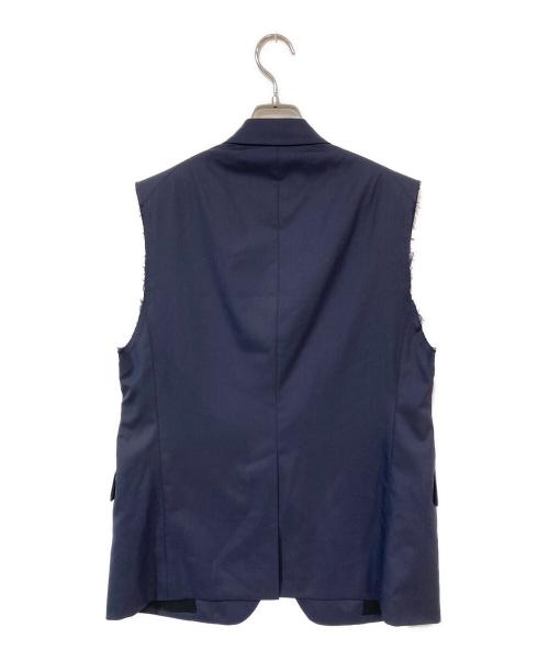 BOWTE（バウト）BOWTE (バウト) POPLIN SLEEVELESS ジャケット ベスト ネイビーの古着・服飾アイテム