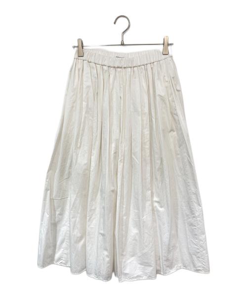 EVERYDAY I LIKE.（エヴリデイ アイ ライク）EVERYDAY I LIKE. (エヴリデイ アイ ライク) Cotton Dramatic ギャザースカート ホワイト サイズ:-の古着・服飾アイテム