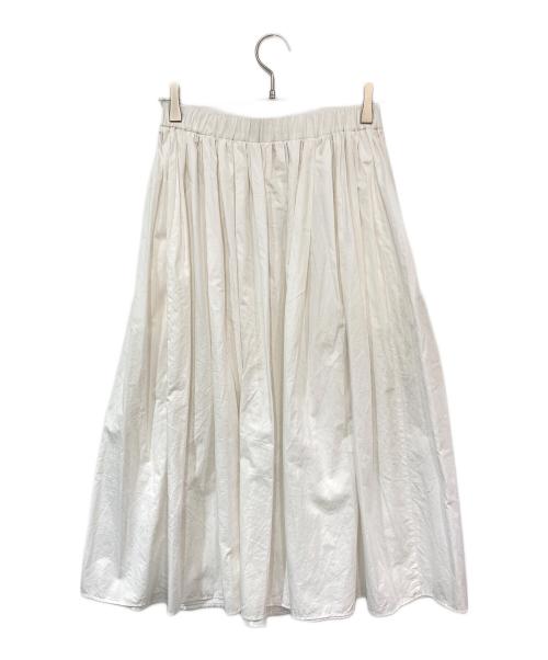 EVERYDAY I LIKE.（エヴリデイ アイ ライク）EVERYDAY I LIKE. (エヴリデイ アイ ライク) Cotton Dramatic ギャザースカート ホワイト サイズ:-の古着・服飾アイテム