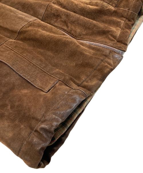 echtes leder（エヒテス レーダァ）ECHTES LEDER (エヒテス レーダァ) スエードジャケット ブラウン サイズ:-の古着・服飾アイテム