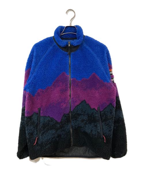 NANGA（ナンガ）NANGA (ナンガ) GRAMICCI (グラミチ) RIDGELINE JQ FLEECE ZIP BLOUSON/リッジラインJQフリースジップブルゾン パープル×ブルー サイズ:SIZE Mの古着・服飾アイテム