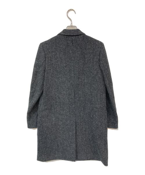 MARGARET HOWELL（マーガレットハウエル）MARGARET HOWELL (マーガレットハウエル) Harris Tweed (ハリスツイード) ツイードチェスターコート グレー サイズ:SIZE 2の古着・服飾アイテム