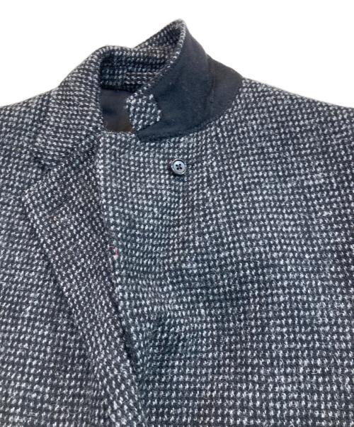 MARGARET HOWELL（マーガレットハウエル）MARGARET HOWELL (マーガレットハウエル) Harris Tweed (ハリスツイード) ツイードチェスターコート グレー サイズ:SIZE 2の古着・服飾アイテム