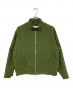 TOMORROW LANDトゥモローランド）の古着「レーヨンポリエステル スイングトップ」｜グリーン