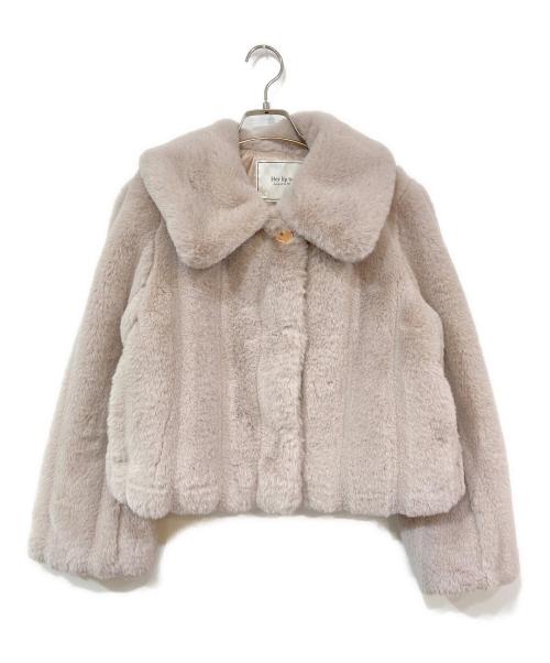 HER LIP TO（ハーリップトゥ）HER LIP TO (ハーリップトゥ) Winter Love Faux Fur Coat/ウィンターラブフェイクファーコート ピンク サイズ:SIZE Mの古着・服飾アイテム