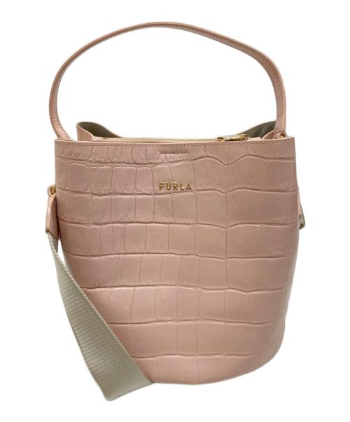 FURLA（フルラ）FURLA (フルラ) バケツショルダーバッグ ピンクの古着・服飾アイテム