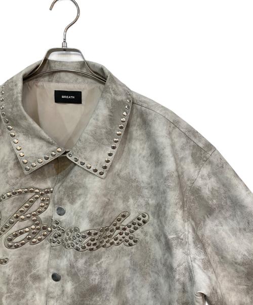 BREATH（ブレス）BREATH (ブレス) Shine Studs Varsity Jacket/シャインスタッズバーシティジャケット ホワイト サイズ:SIZE XLの古着・服飾アイテム