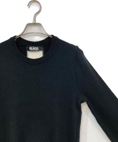 BLACK COMME des GARCONS（ブラックコムデギャルソン）BLACK COMME des GARCONS (ブラックコムデギャルソン) クルーネックニット ブラック サイズ:XSの古着・服飾アイテム