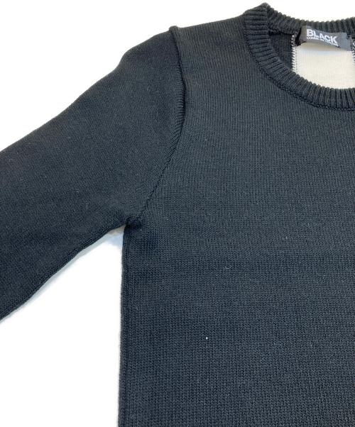 BLACK COMME des GARCONS（ブラックコムデギャルソン）BLACK COMME des GARCONS (ブラックコムデギャルソン) クルーネックニット ブラック サイズ:XSの古着・服飾アイテム