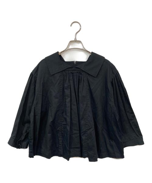 COMME des GARCONS COMME des GARCONS（コムデギャルソン コムデギャルソン）COMME des GARCONS COMME des GARCONS (コムデギャルソン コムデギャルソン) プリーツブラウス ブラック サイズ:Mの古着・服飾アイテム