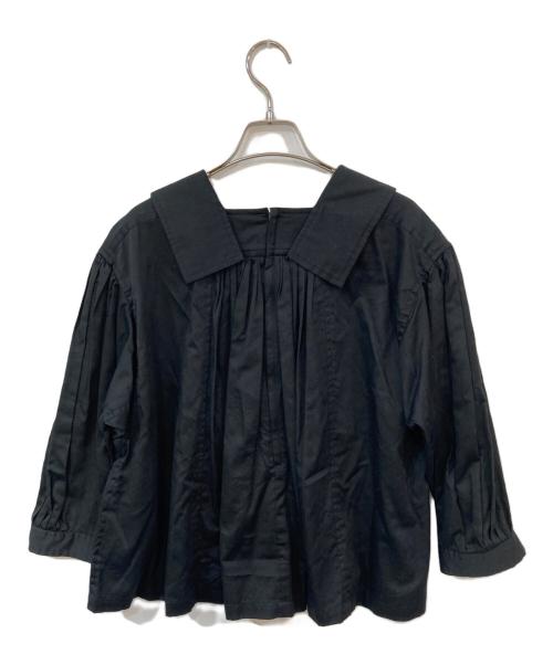 COMME des GARCONS COMME des GARCONS（コムデギャルソン コムデギャルソン）COMME des GARCONS COMME des GARCONS (コムデギャルソン コムデギャルソン) プリーツブラウス ブラック サイズ:Mの古着・服飾アイテム
