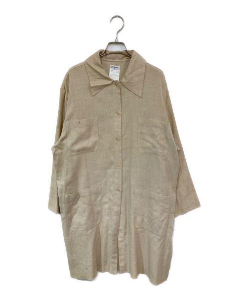 CHANEL（シャネル）CHANEL (シャネル) ココマークボタン カシミヤ混シャツ ベージュ サイズ:SIZE 38の古着・服飾アイテム