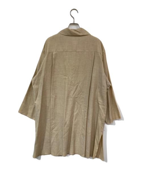 CHANEL（シャネル）CHANEL (シャネル) ココマークボタン カシミヤ混シャツ ベージュ サイズ:SIZE 38の古着・服飾アイテム