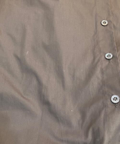 HERMES（エルメス）HERMES (エルメス) ノースリーブシャツワンピース ブラウン サイズ:SIZE 42の古着・服飾アイテム