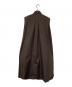HERMES (エルメス) ノースリーブシャツワンピース ブラウン サイズ:SIZE 42：55000円
