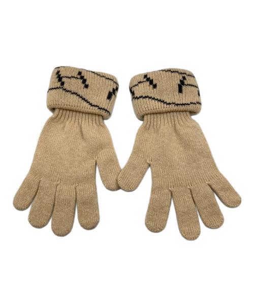 HERMES（エルメス）HERMES (エルメス) カシミヤニットグローブ ベージュの古着・服飾アイテム