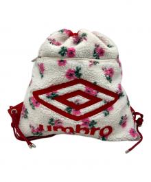 UMBRO×casselini（アンブロ×キャセリーニ）の古着「小花柄ボアリュック」｜ホワイト