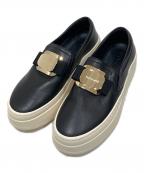 Salvatore Ferragamoサルヴァトーレ フェラガモ）の古着「ヴァラリボン スリッポン」｜ブラック