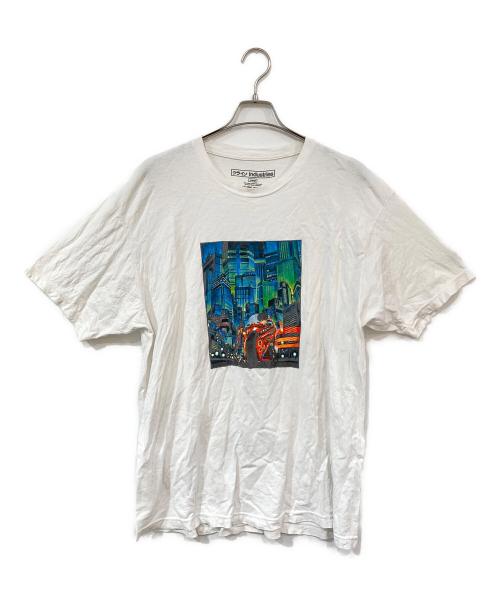クライン industries（クラインインダストリーズ）クライン Industries (クラインインダストリーズ) プリントTシャツ ホワイト サイズ:XLの古着・服飾アイテム