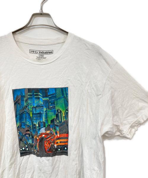 クライン industries（クラインインダストリーズ）クライン Industries (クラインインダストリーズ) プリントTシャツ ホワイト サイズ:XLの古着・服飾アイテム