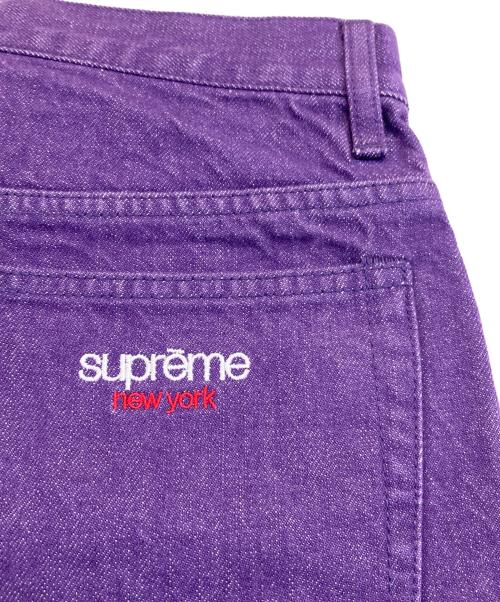 SUPREME（シュプリーム）SUPREME (シュプリーム) Baggy Jean Short/バギージーンショート パープル サイズ:SIZE 76cm (W30)の古着・服飾アイテム