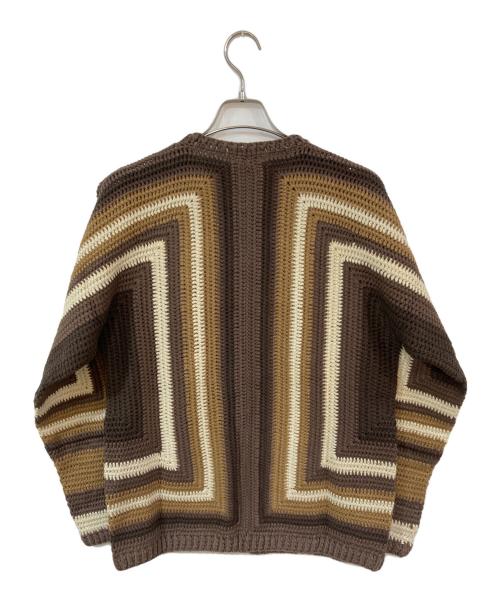 SUPREME（シュプリーム）Supreme (シュプリーム) Hand Crocheted Sweater ブラウン サイズ:Lの古着・服飾アイテム