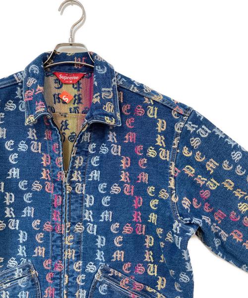 SUPREME（シュプリーム）Supreme (シュプリーム) Gradient Jacquard Denim Work Jacket インディゴ サイズ:Mの古着・服飾アイテム