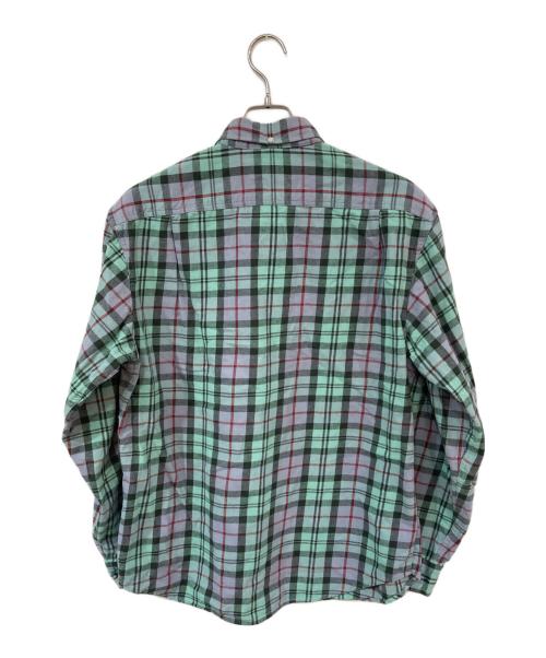SUPREME（シュプリーム）Supreme (シュプリーム) Plaid Flannel Shirt グリーン×グレー サイズ:Mの古着・服飾アイテム