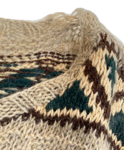 POLO RALPH LAUREN（ポロ・ラルフローレン）POLO RALPH LAUREN (ポロ・ラルフローレン) HAND KNIT ノルディック柄 モヘヤ混ニット ベージュ サイズ:Lの古着・服飾アイテム