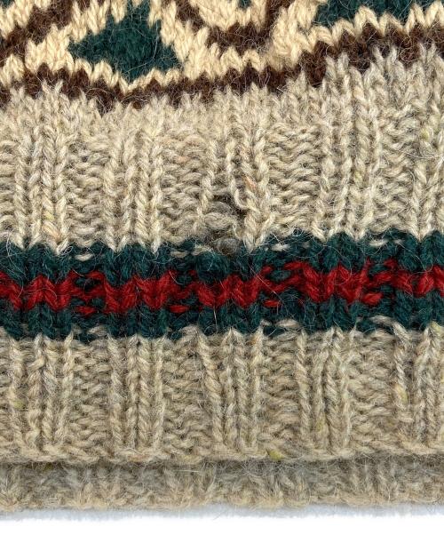 POLO RALPH LAUREN（ポロ・ラルフローレン）POLO RALPH LAUREN (ポロ・ラルフローレン) HAND KNIT ノルディック柄 モヘヤ混ニット ベージュ サイズ:Lの古着・服飾アイテム