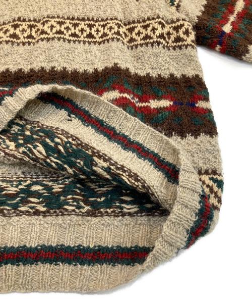 POLO RALPH LAUREN（ポロ・ラルフローレン）POLO RALPH LAUREN (ポロ・ラルフローレン) HAND KNIT ノルディック柄 モヘヤ混ニット ベージュ サイズ:Lの古着・服飾アイテム