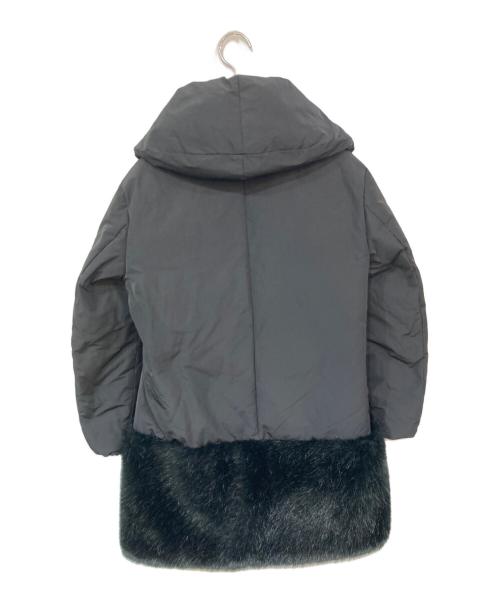 EMPORIO ARMANI（エンポリオ アルマーニ）EMPORIO ARMANI (エンポリオアルマーニ) エコファーコート ブラック サイズ:01の古着・服飾アイテム