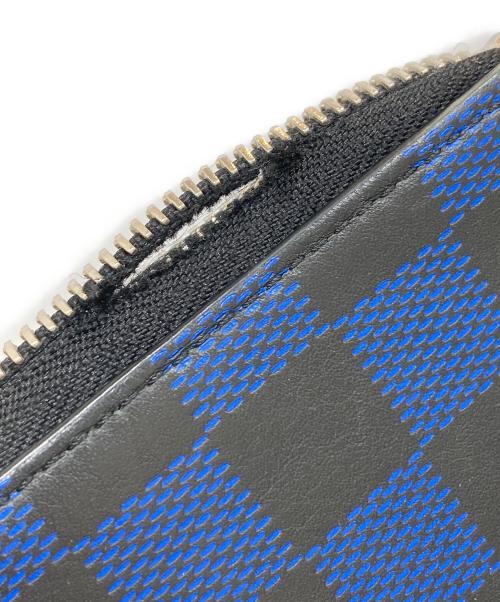 LOUIS VUITTON（ルイ ヴィトン）LOUIS VUITTON (ルイ ヴィトン) ダミエアンフィニ3D ジッピーウォレット ブルーの古着・服飾アイテム